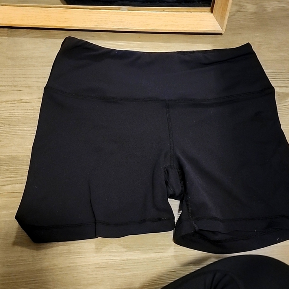 Black biker shorts